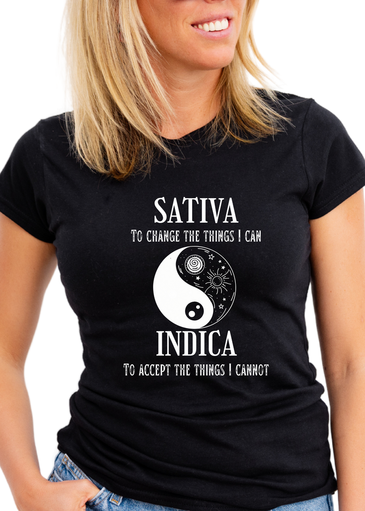 Sativa Indica Funny Weed T-Shirt