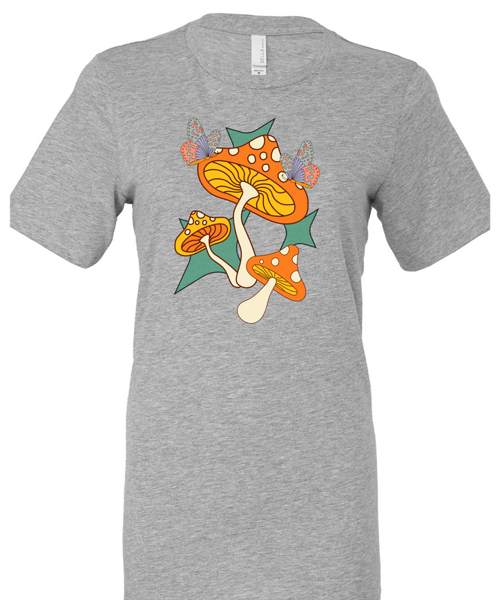 Mushroom Art  Unisex Women Men T-Shirt