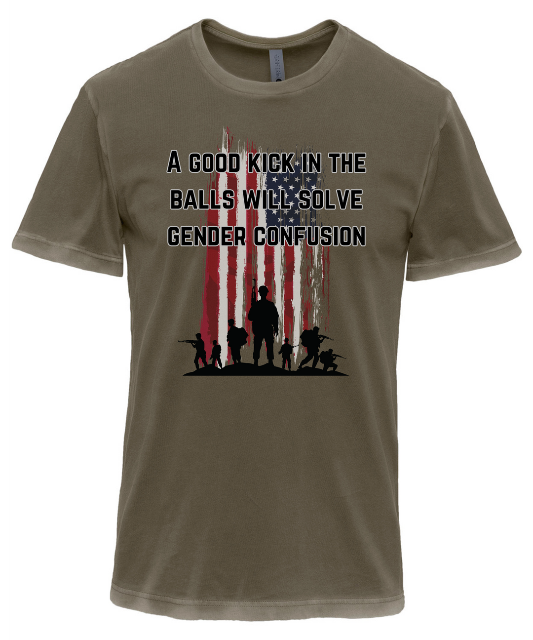 A Good Kick In The Balls Will Solve Gender Confusion Unisex Men Women T-Shirt