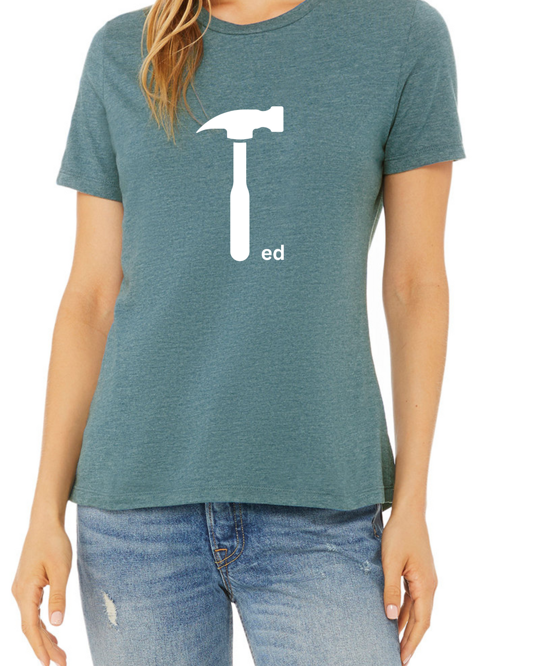 Hammered Ladies Cut Relaxed Fit T-Shirt