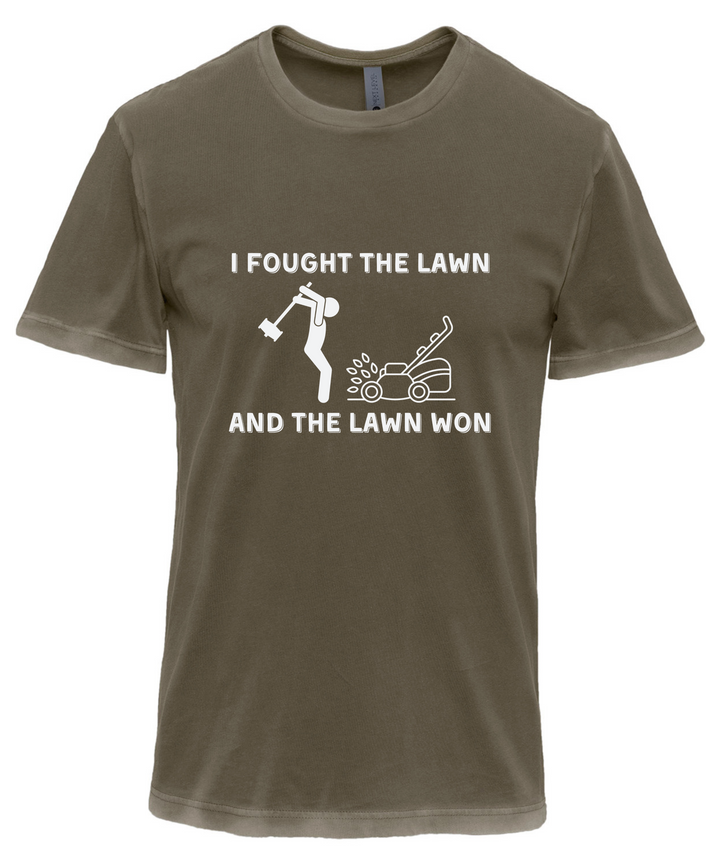 I Fought The Lawn And The Lawn Won Unisex Men Women T-Shirt