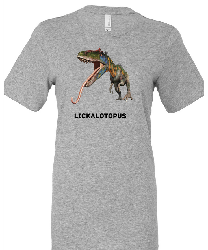 Lickalotopus Dino Unisex Women Men T-Shirt