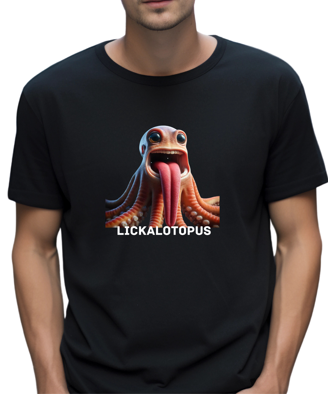 Lickalotopus Octopus Unisex Women Men T-Shirt