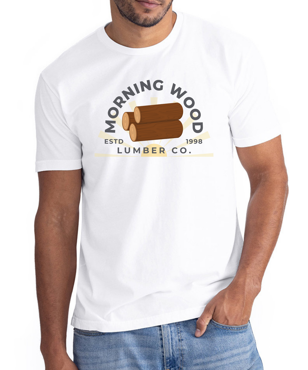 Morning Wood Lumber Co. Unisex Men T-Shirt