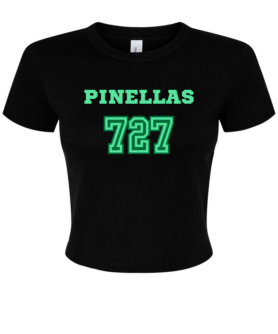 Pinellas County Area Code 727 Ladies Crop Top