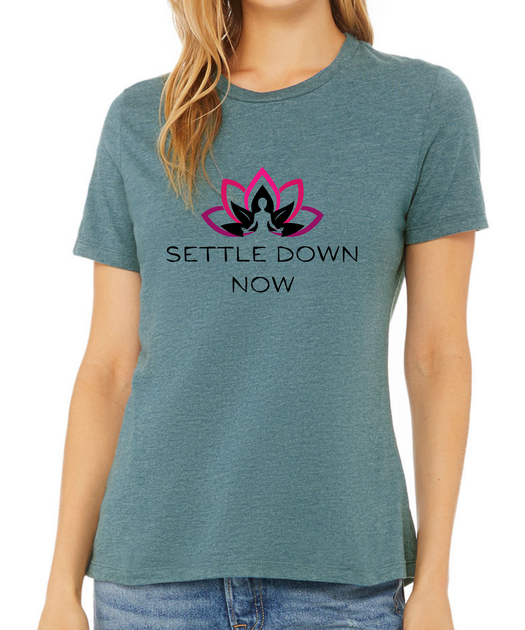 Settle Down Now Ladies Cut Relaxed Fit T-Shirt