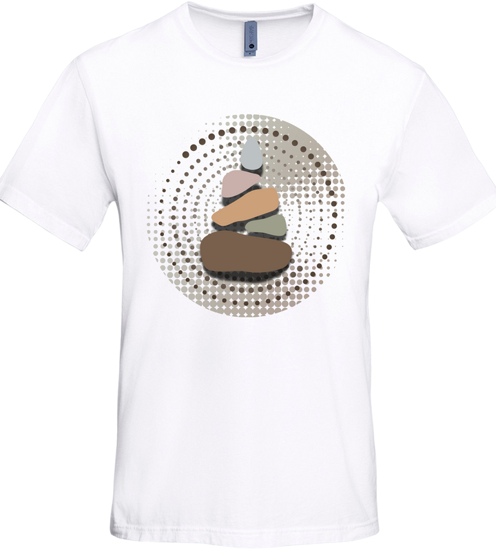 Stacking Rocks Zen Women Men Unisex T-Shirt