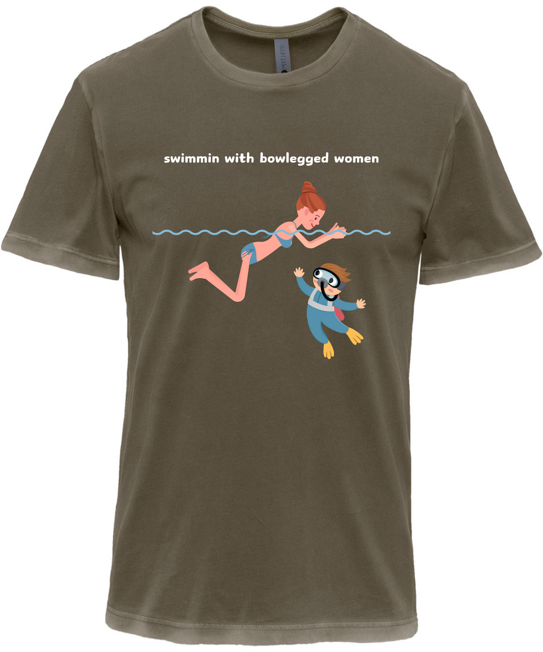 Swimmin With Bowlegged Women Unisex Women Men T-Shirt