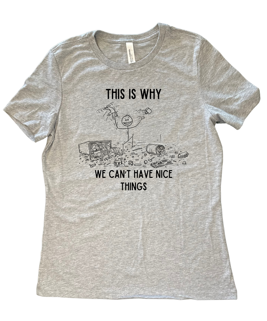 This is Why We Can't Have Nice Things Ladies Cut Relaxed Fit T-Shirt