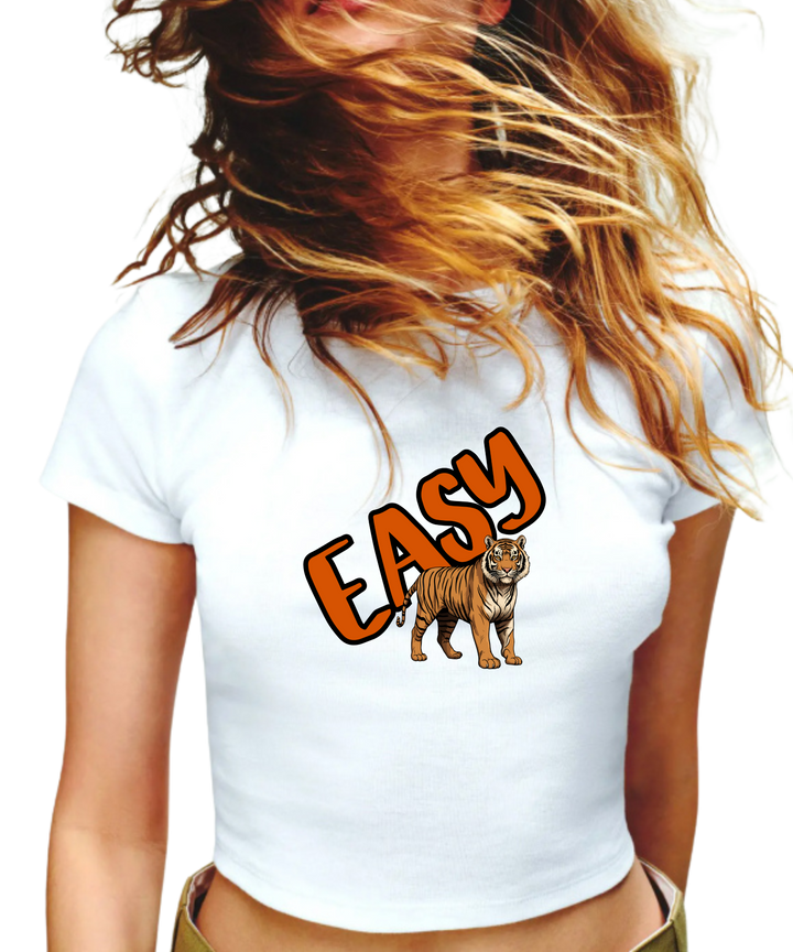 Easy Tiger Ladies Crop Top