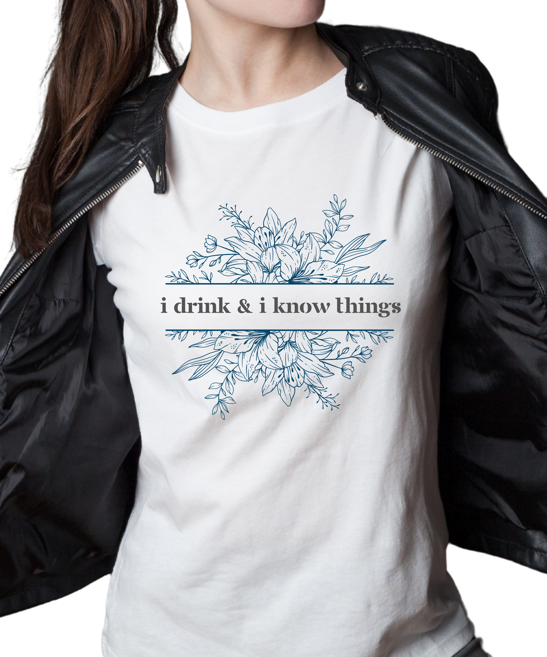 I Drink and I Know Things Ladies Cut Relaxed Fit T-Shirt