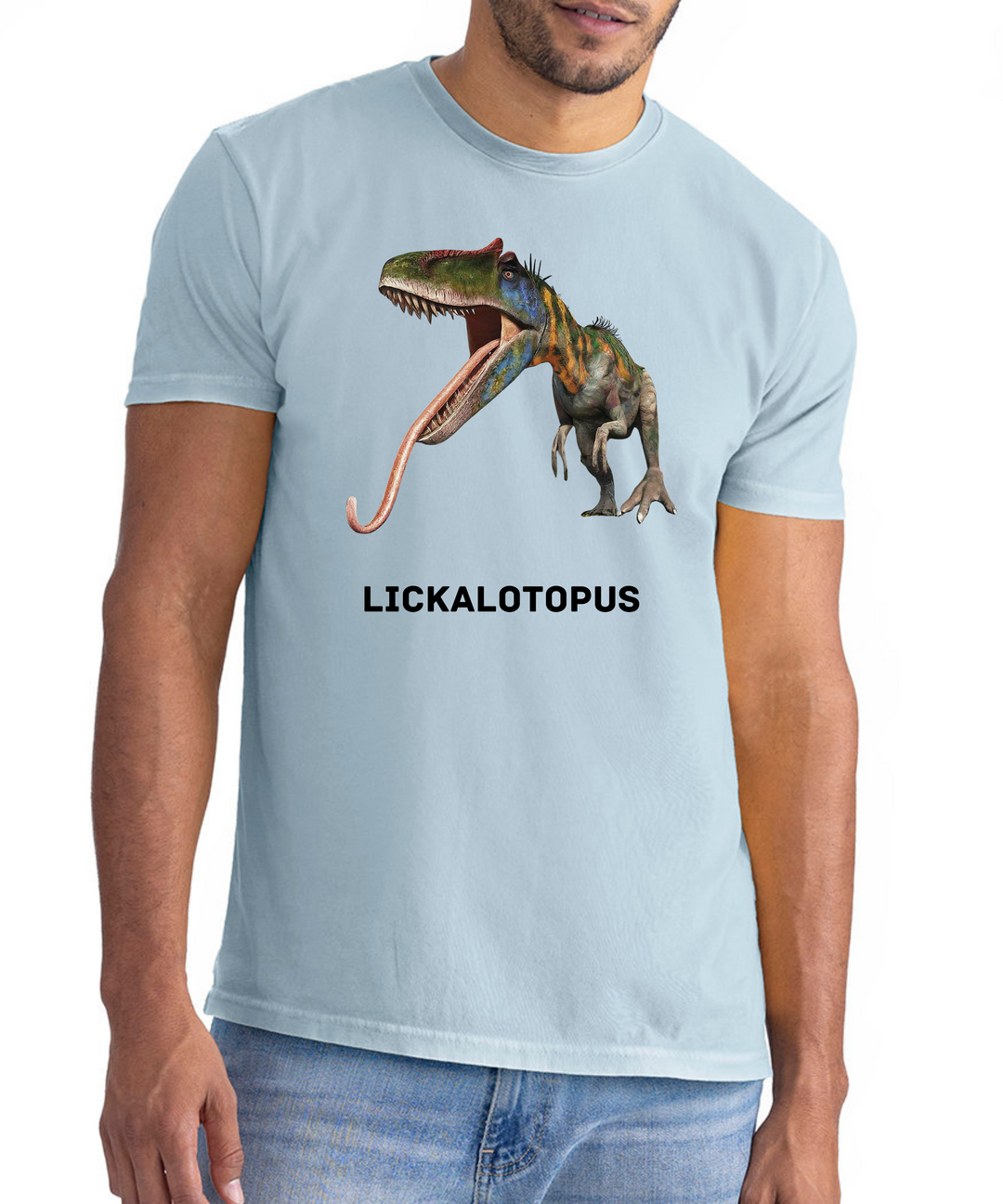 Lickalotopus Dino Unisex Women Men T-Shirt