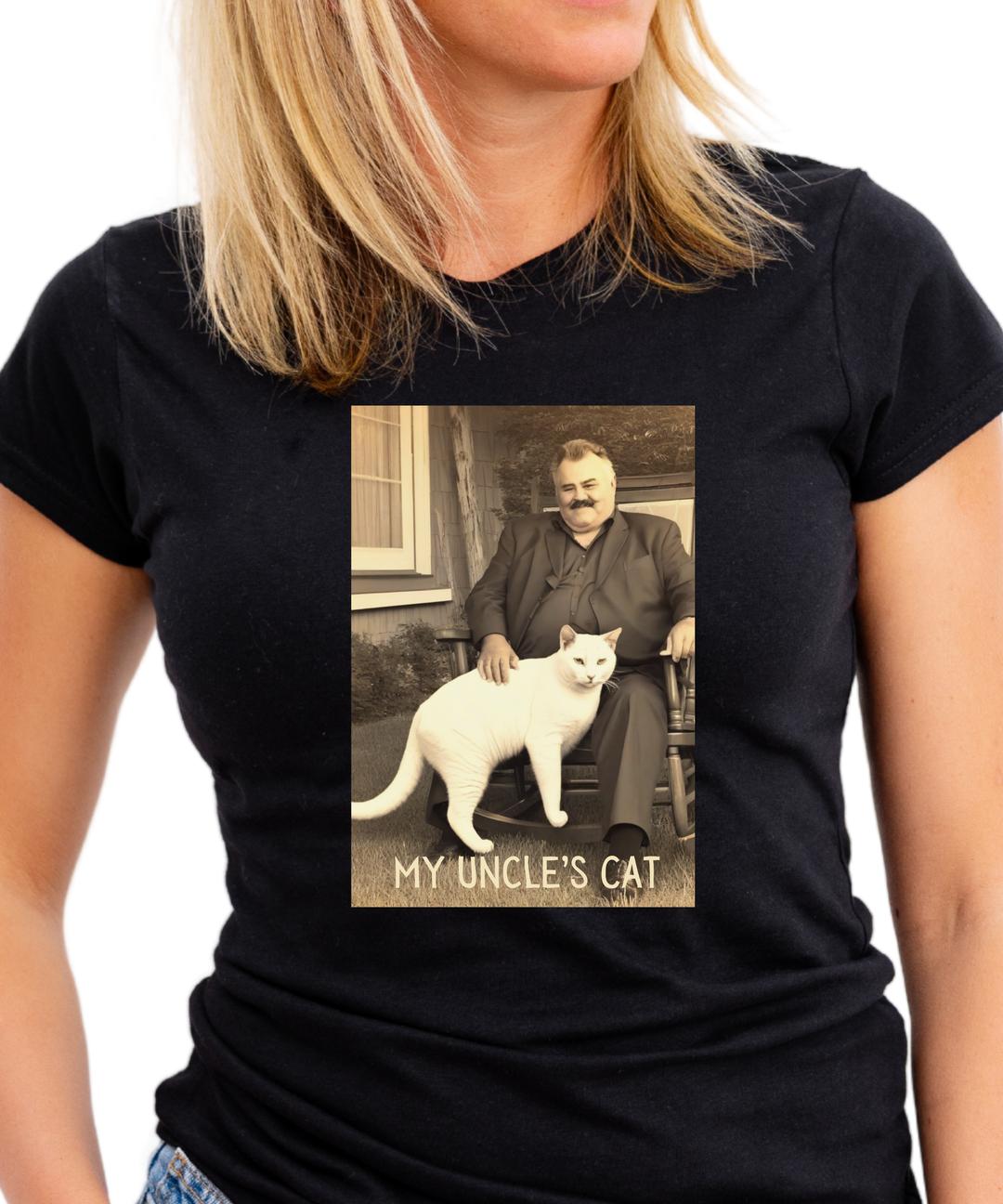 My Uncles Cat Ladies Cut Relaxed Fit T-Shirt