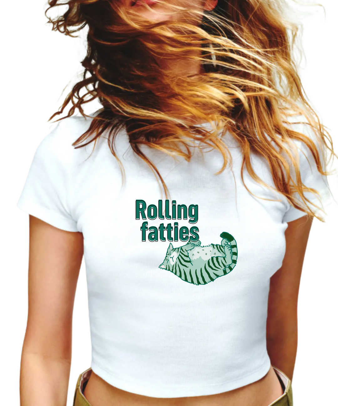 Rolling Fatties Ladies Crop Top