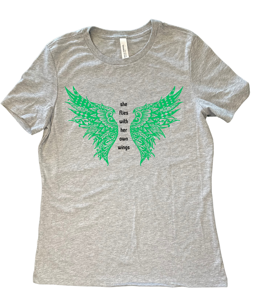 She Flies with Her Own Wings Ladies Cut Relaxed Fit  T-Shirt