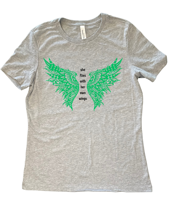 She Flies with Her Own Wings Ladies Cut Relaxed Fit  T-Shirt