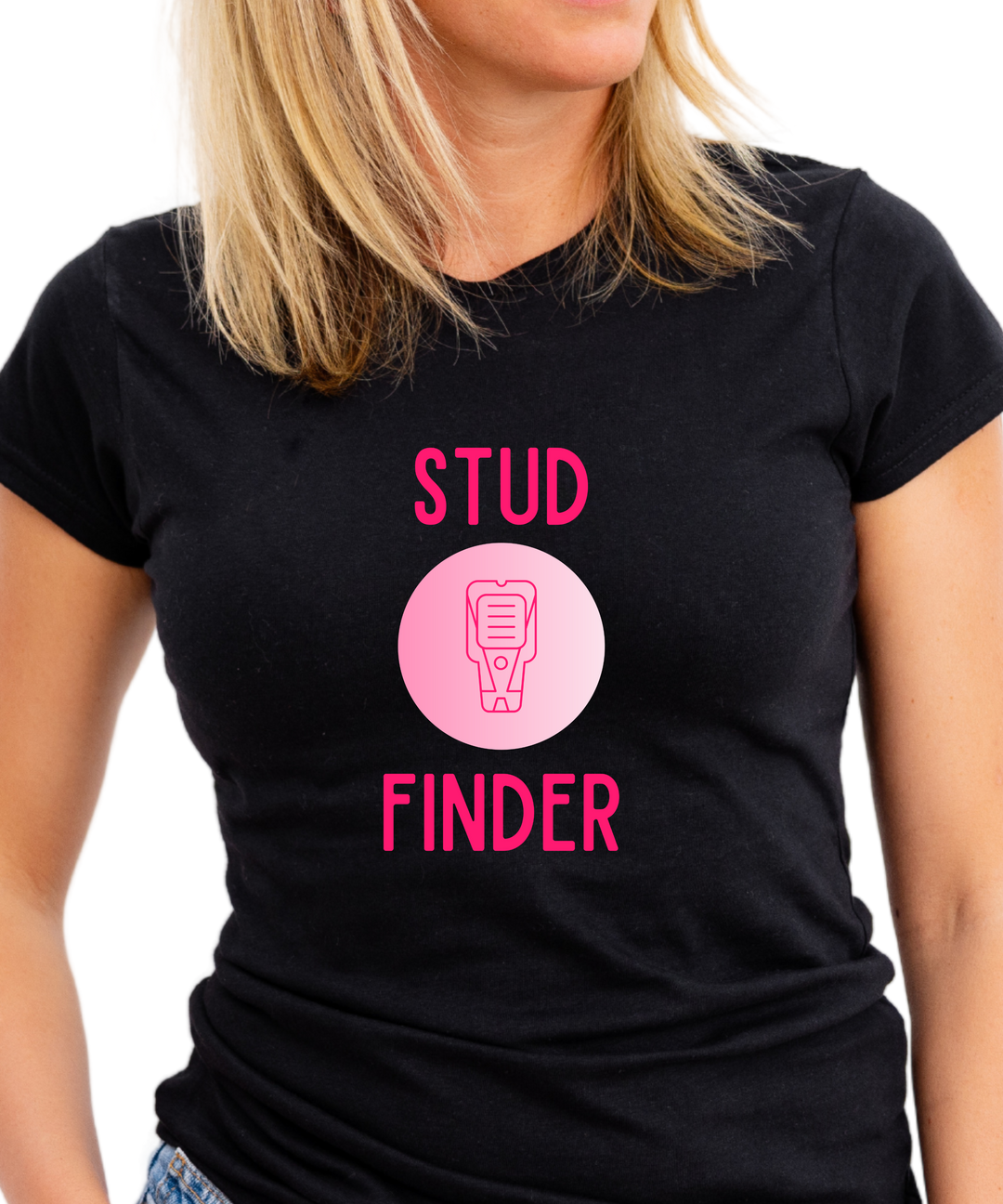 Stud Finder Ladies Cut Relaxed Fit  T-Shirt