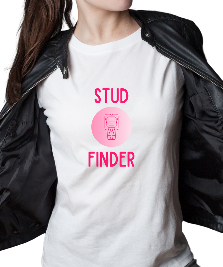 Stud Finder Ladies Cut Relaxed Fit  T-Shirt