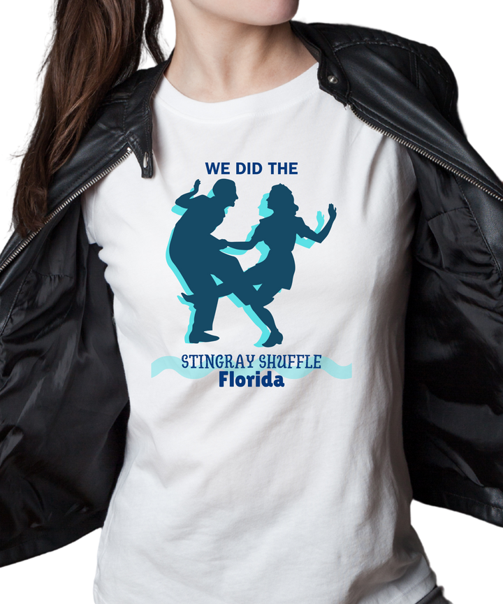 We Did the Stingray Shuffle Florida Ladies Cut Relaxed Fit T-Shirt